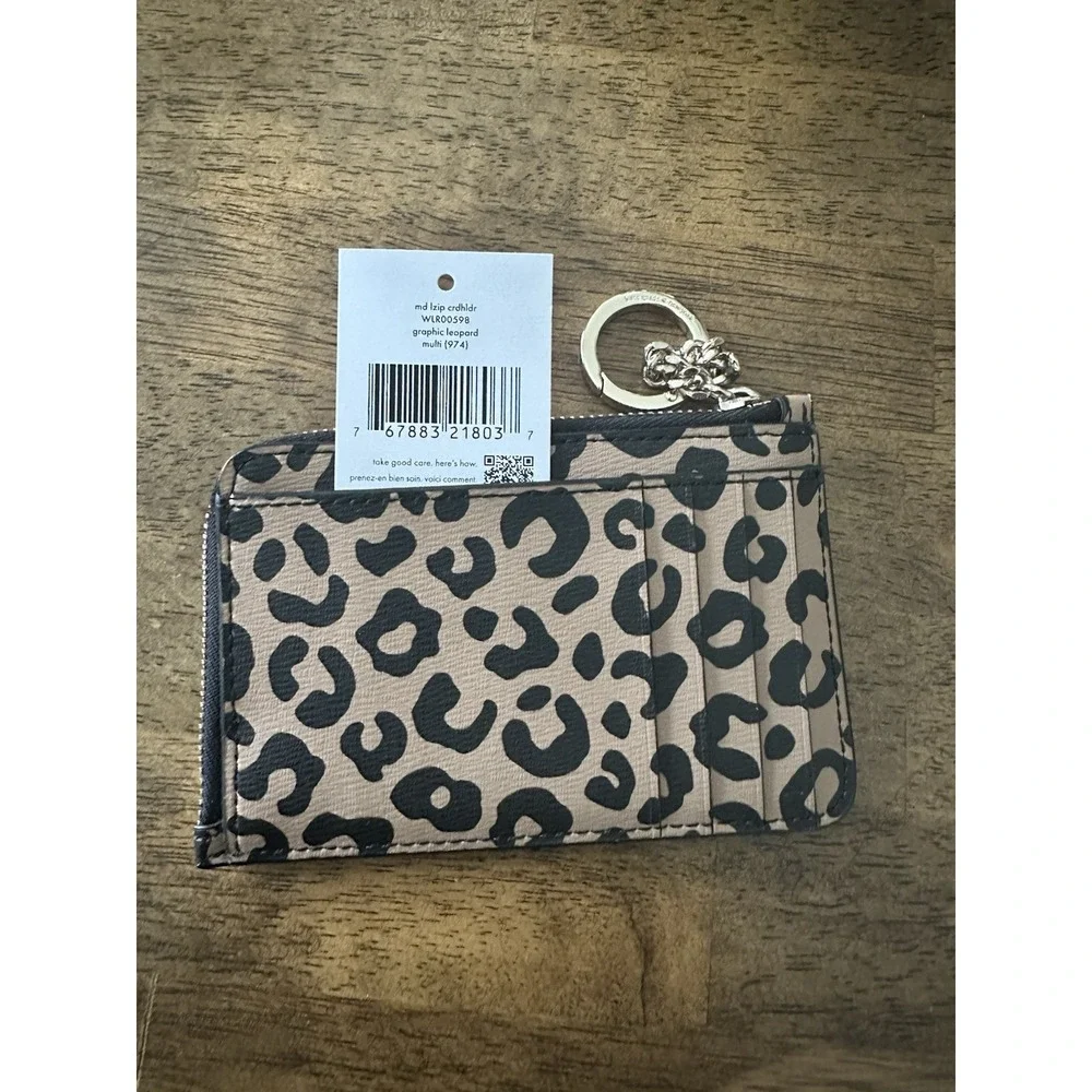 Kate Spade Darcy Leopard Print Wallet Cardholder
